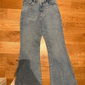 Abercrombie & Fitch Blue Flare Wide Leg Jeans